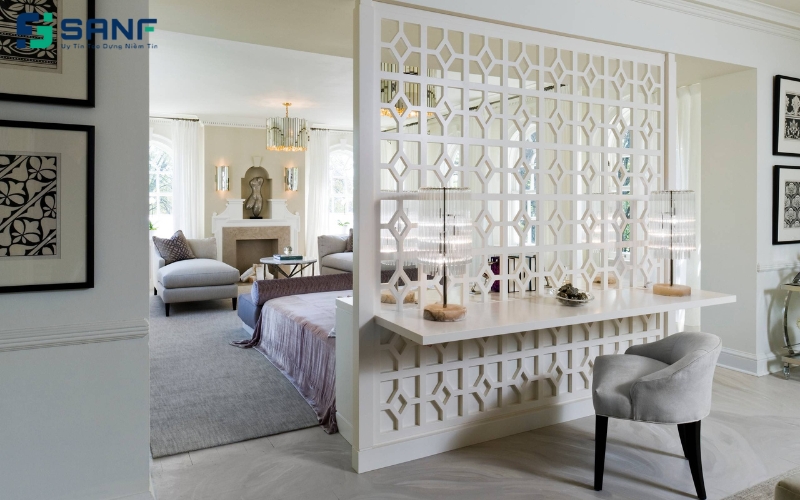 vách ngăn bằng tấm nhựa pu 