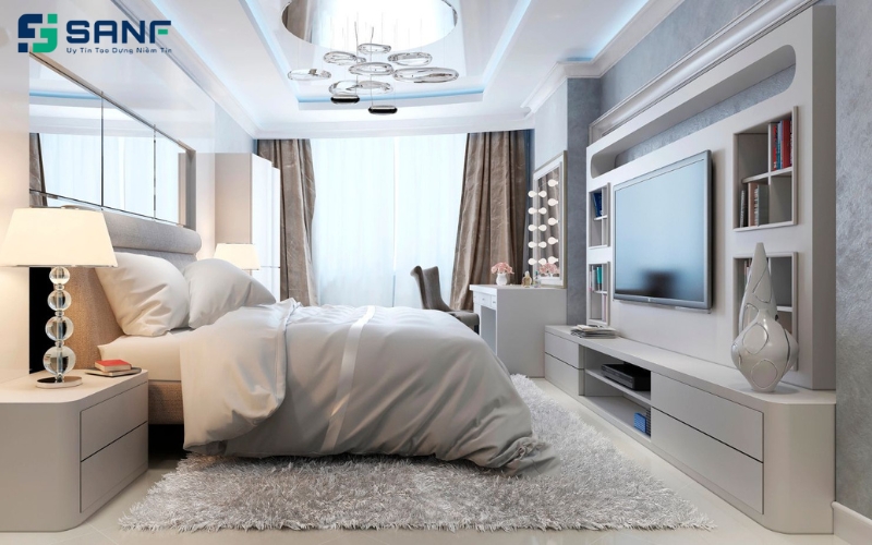 vách tivi bằng đá