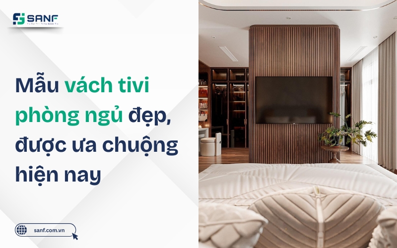 vách tivi phòng ngủ