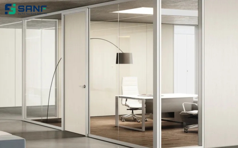 vách ngăn thạch cao đẹp